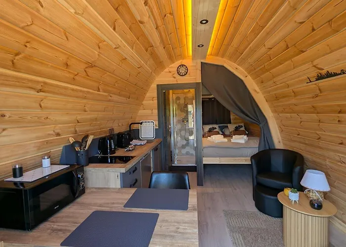 Pod En Bois Scandinave Pour 2 Personnes Avec Wifi - Fr-1-589-832 Casa de Férias *