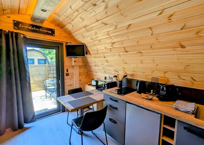 Casa de Férias Pod En Bois Scandinave Pour 2 Personnes Avec Wifi - Fr-1-589-832